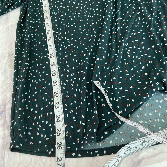 Beacon Teal and White Patterned Blouse - Picture 9 of 10